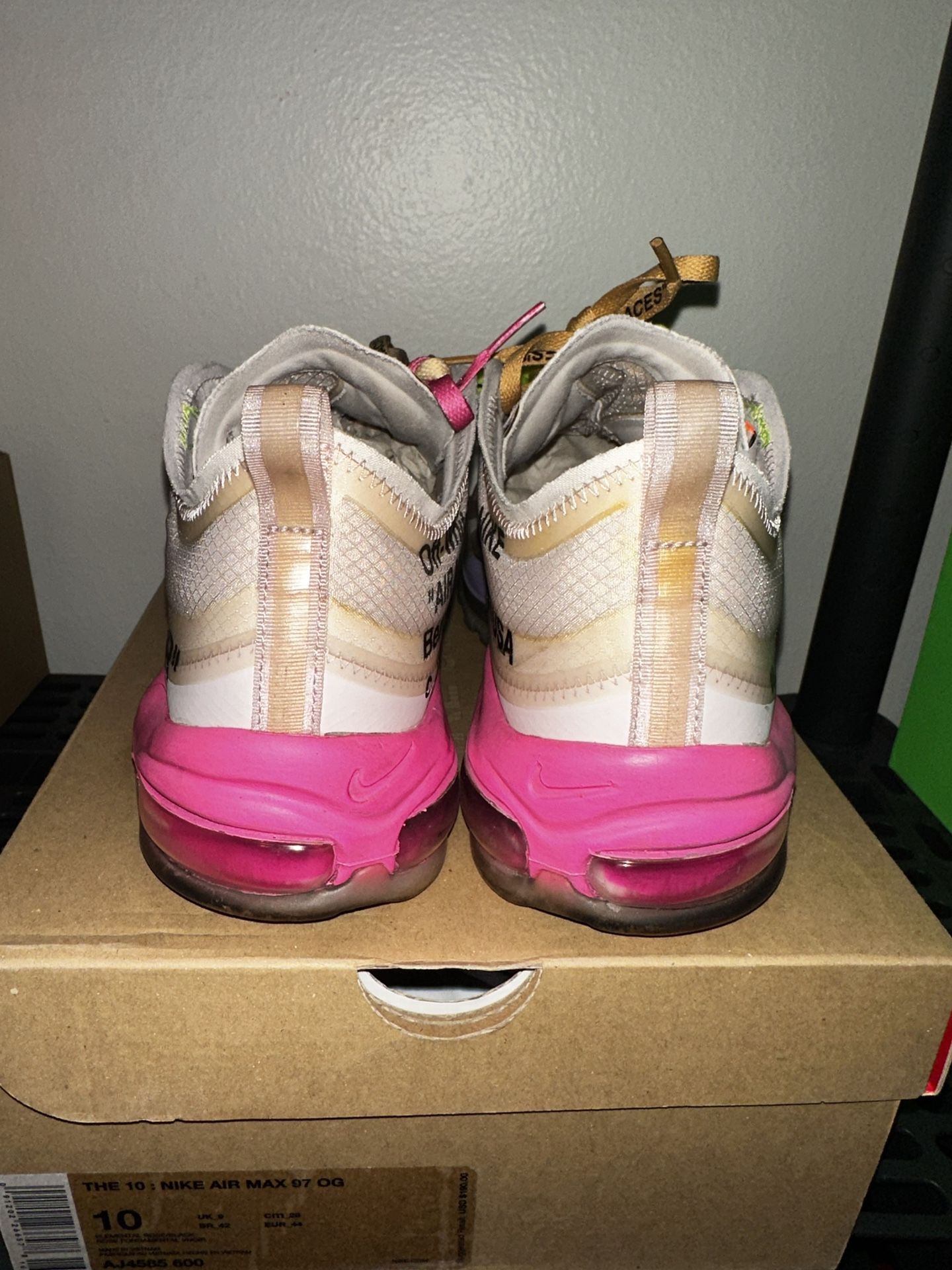 NIKE OFF WHITE AIR MAX 97 SERENA WILLIAMS for Sale in Lincoln Acres, CA -  OfferUp