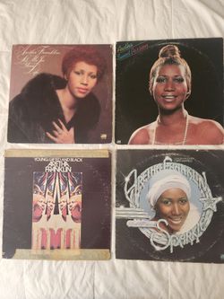 Aretha Franklin 4 Vintage Vinyl Records