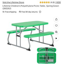 Kids Foldable Picnic Table Lifetime