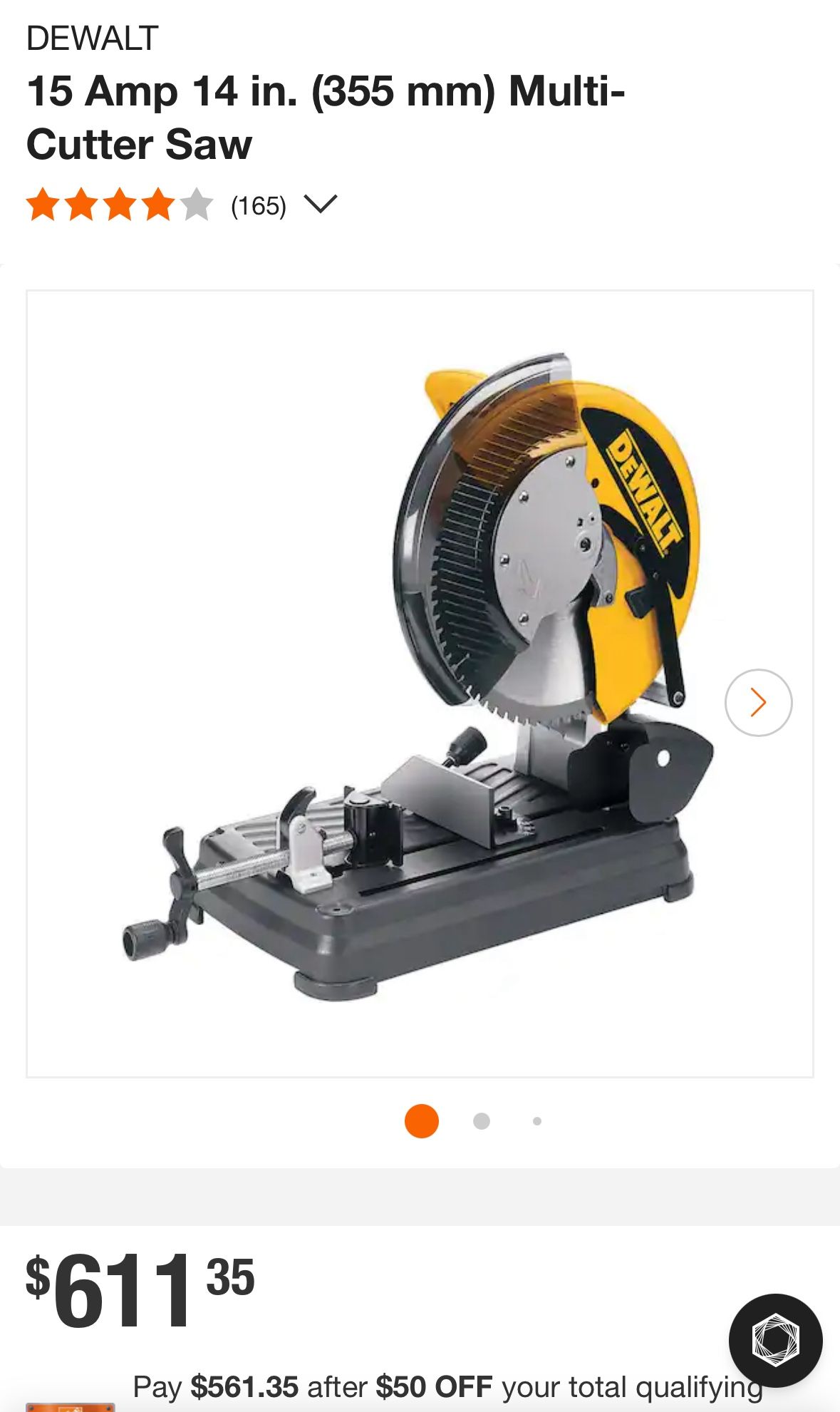 Dewalt Multi Cutter Chop Saw