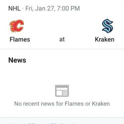 Kraken Vs Calgary
