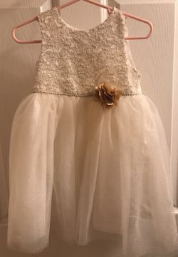 Ivory and Gold Dress
