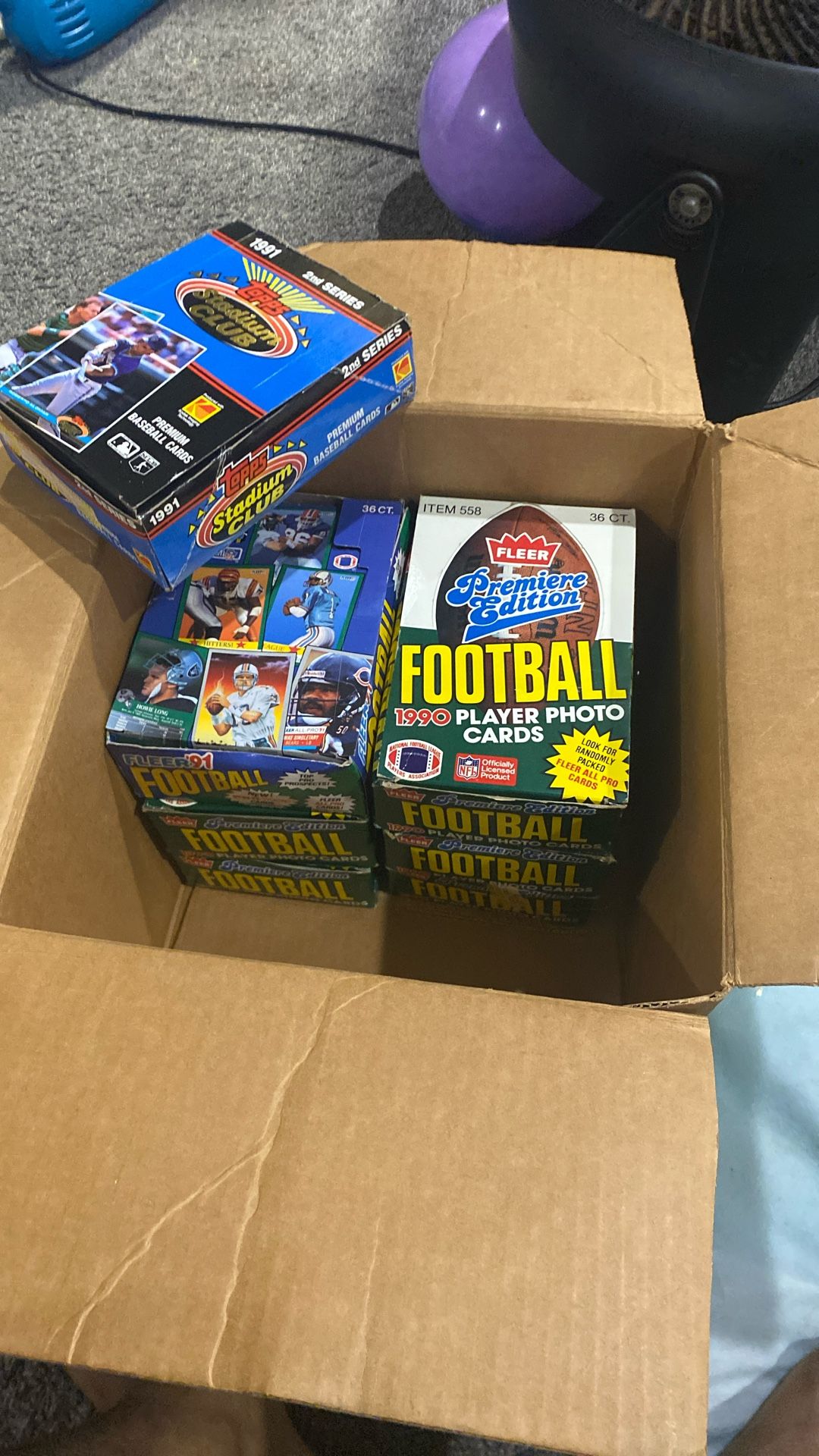 Vintage Baseball And Football Trading Cards