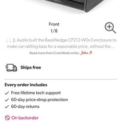 JL audio 12 inches speakers AND amp