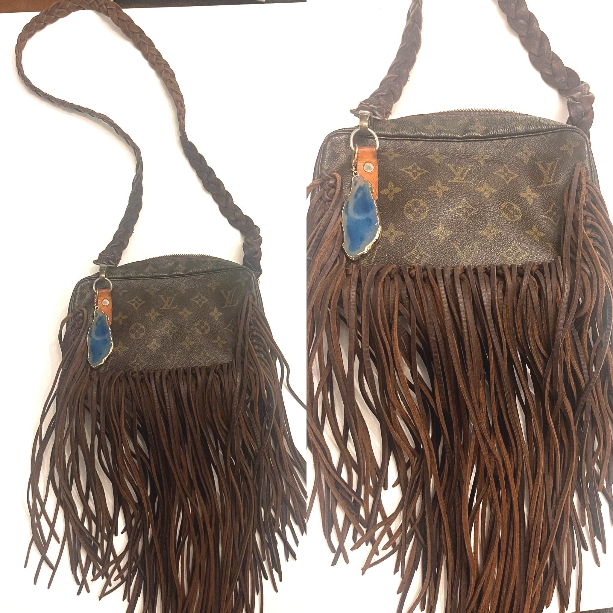 louis vuitton fringe purse