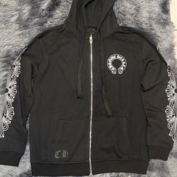 Black ChromeHearts zip up size M