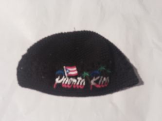 Black Puerto Rico Crocheted Beanie