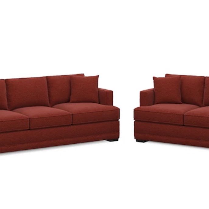 Long Couch and Loveseat