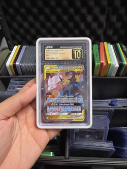 Reshiram & Zekrom GX CGC Pristine 10 Holo