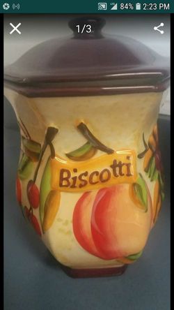 NONNI HAND PAINTED COOKIE JAR