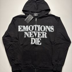 Zip up mixed emotions hoodie