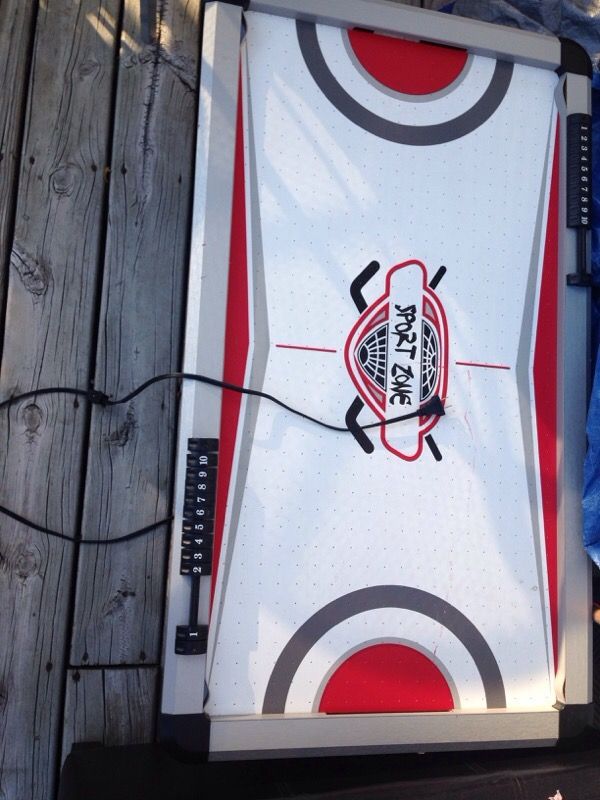 Air hockey table top