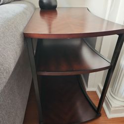 3 Tier Wood/Metal End Table