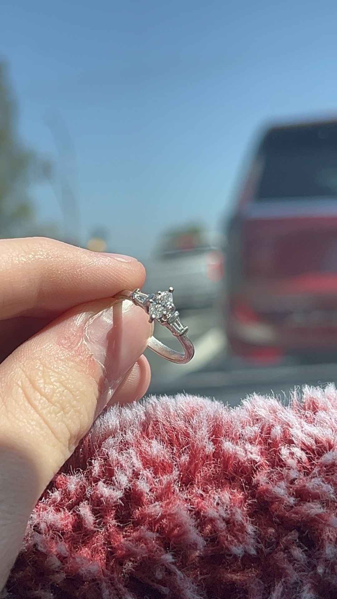 Authentic diamond engagement ring (not lab grown)