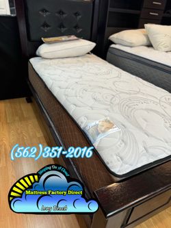 Twin Lesly mattress and Boxspring bed set Colchon y tambor nuevo