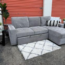 Good Used Condition Storage Sleeping Sectional Sofa Couch