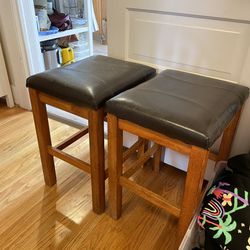 Leather Stools (counter height)
