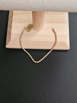 10k gold bracelet 6.5 inch
