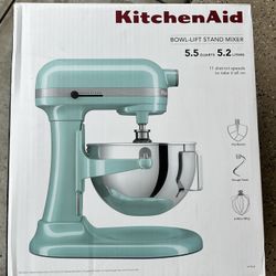  NEW | KitchenAid 10 Speed 5.5qt Bowl-Lift Mixer (KSM55SXTXIC) - Ice Blue 