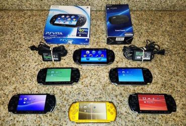 M0d d3d Sony PSPs & PS Vitas Like New CIB (READ THE DESCRIPTION IN FULL)