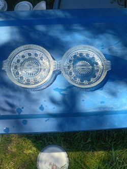 federal glass antique plates