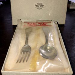 Vintage Reed & Barton Sterling Silver - Baby’s First Fork & Spoon Set