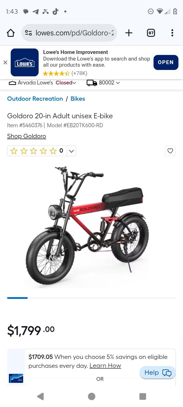 Brand New Electric Bike