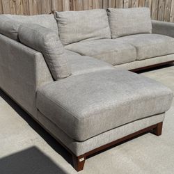 Modern Grey Sectional Delivery Available Today 🚚