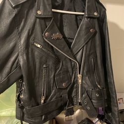 Women’s Leather Motto Jacket
