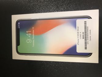 iPhone X 64GB Silver Unlock for all carriers