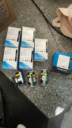 Wall Sensors, Ceiling Mount Sensor, And Outlets