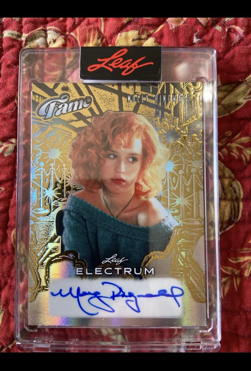 2024 Leaf Electrum Molly Ringwald Autographed 1of 1! The Only Gold Version Made!