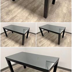 4 Glass Top Desks Or Dining Tables 30”  Deep X 60” Wide X 30” Tall