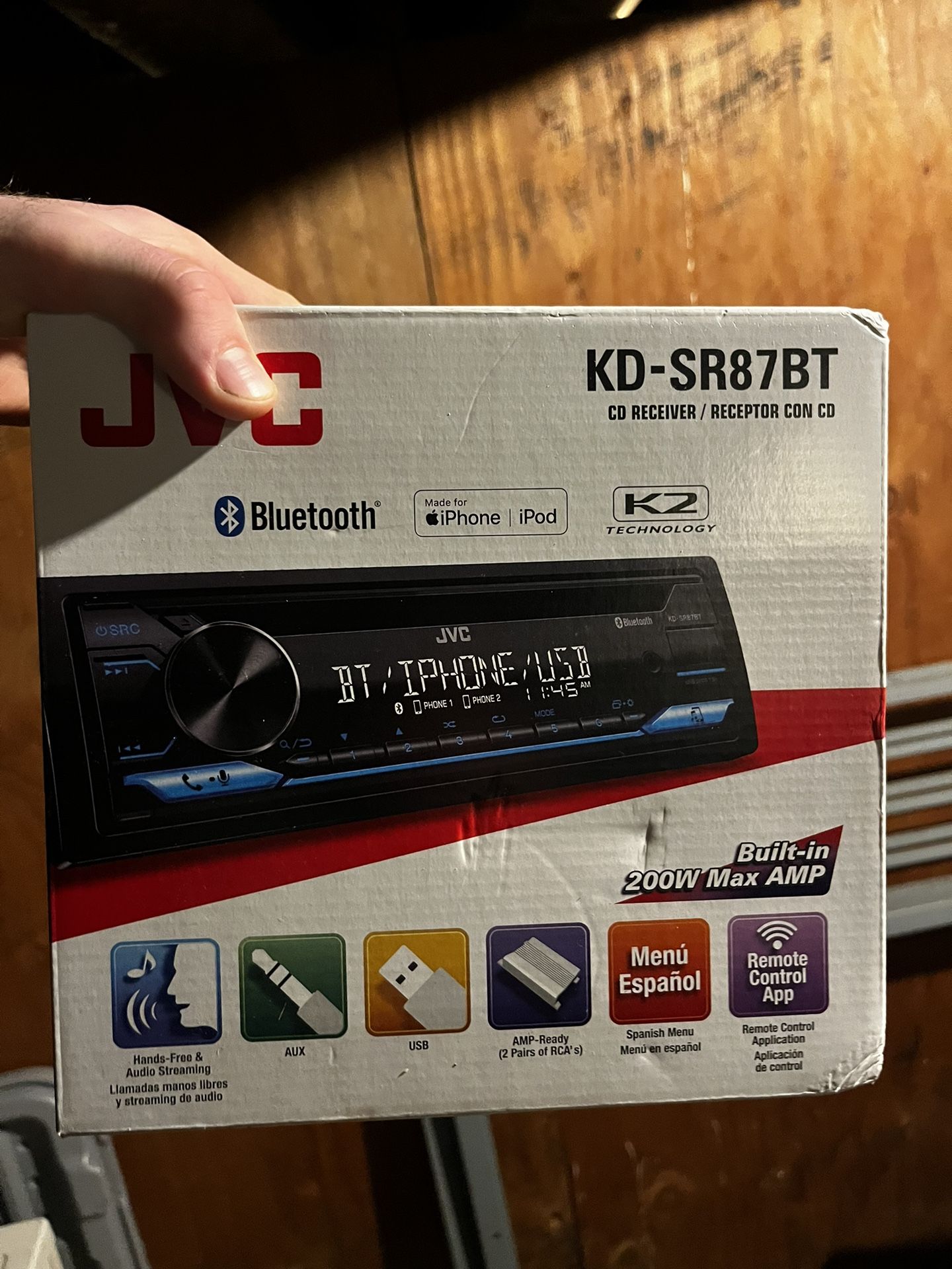 JVC single din head unit