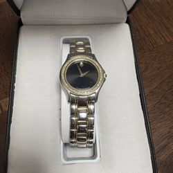 Movado Womens Ladies  Two-tone Watch Diamond Bezel