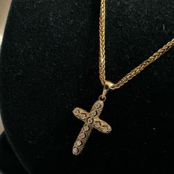 14kt Custom Real Diamond And 24” Pendant 