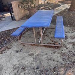 Two Heavy Duty Picnic Tables 