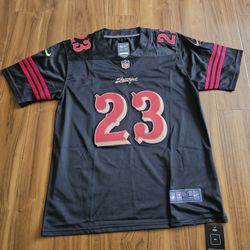 49ers McCaffrey Black Alternative Jersey $50ea Firm S M L Xl 2x 3x 