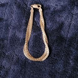 Silver Bracelet And Cross Pendant