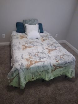 Full Size mattress and bed frame
