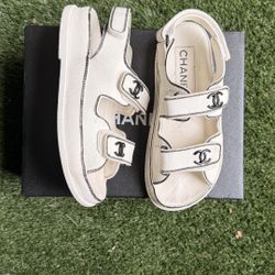 Chanel Sandals White Size 6