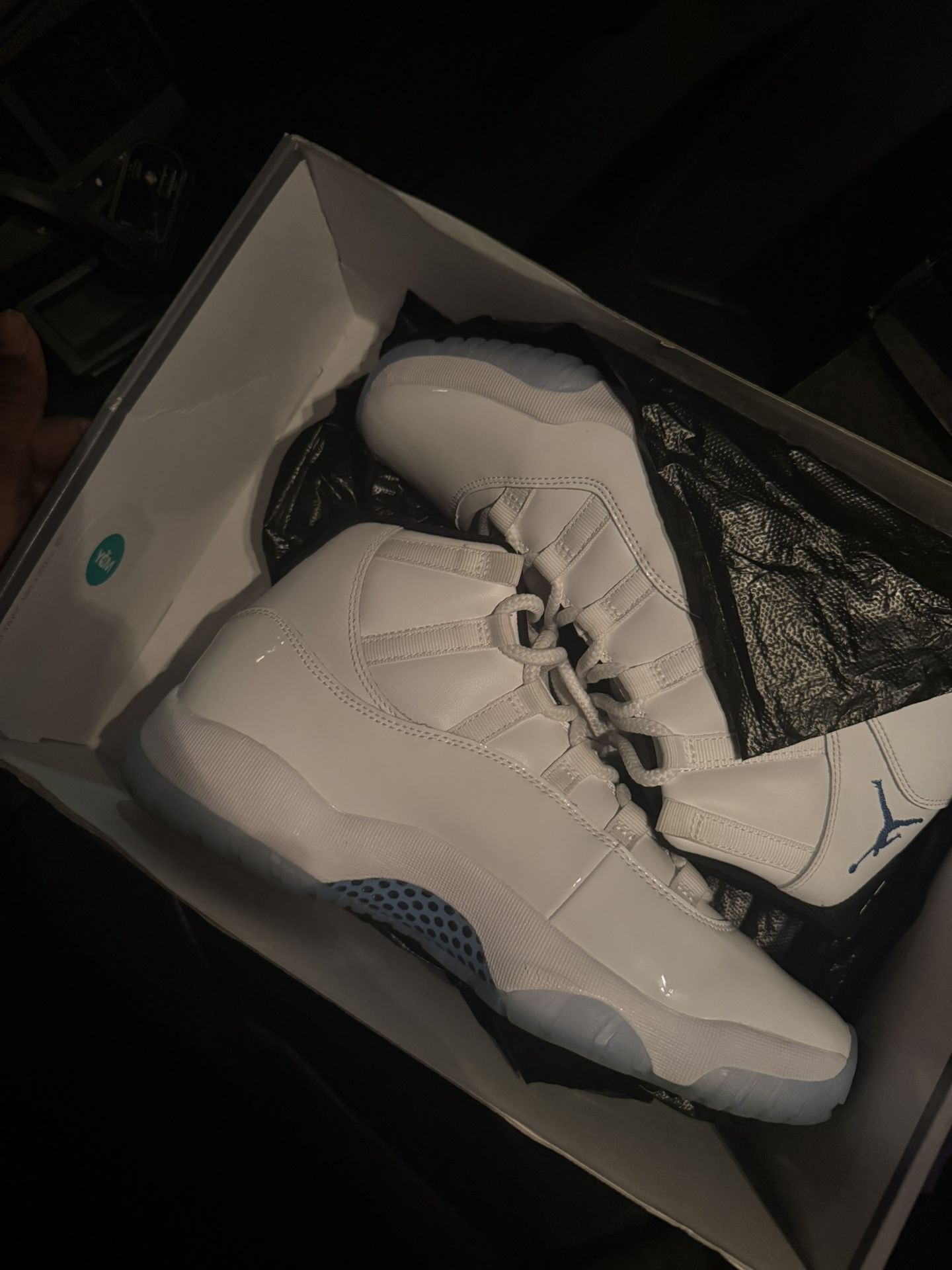 Blue And White 11s Size 10