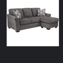 Slate Gray Queen Sleeper Couch 