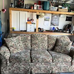 Sofa and chair with matching ottoman 