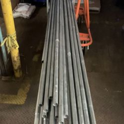 Steel Pipes about 12 feet long $1 per foot
