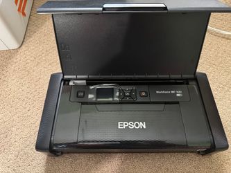 Epson WorkForce WF-100 wireless portable color printer. $100