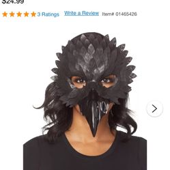 New Halloween Black Crow Mask