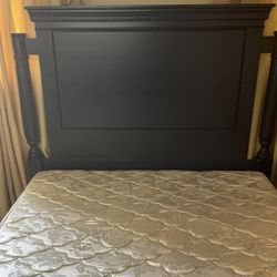 Queen Bed Frame, Black. *no Mattress*