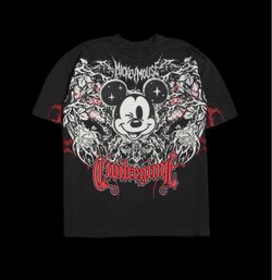 Civil Regime Disney Metal Mickey Oversized Tee Shirt in Vintage Ashes - Sz Large