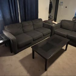 Sofa, Loveseat, & Tables